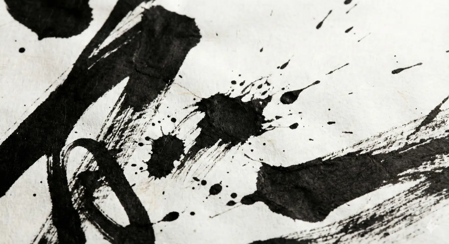 Close up of dynamic ink splash showing energy and flow